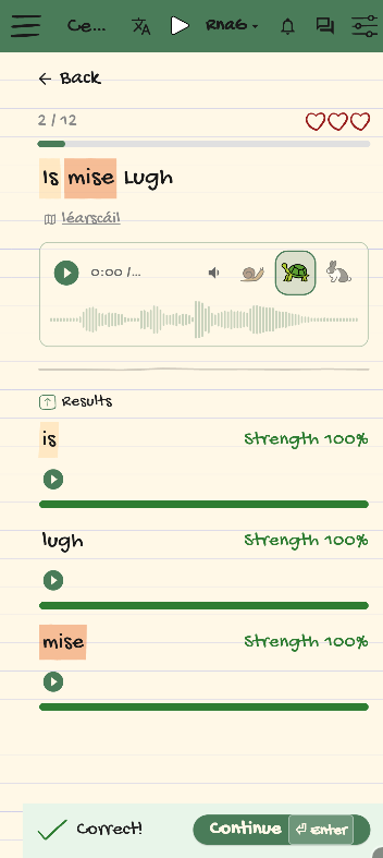 Madra Teanga β screen 7